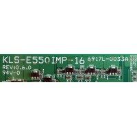 LED DRIVER / LG 6917L-0033A / KLS-E550IMP-16 / 033A / REV:0.6.0 / MODELOS 55LX6500-UB / 55LX6500-UB.AUSWLJR / 55LV530-UA.AUSWLHR / PANEL LC550EUC-SCA1